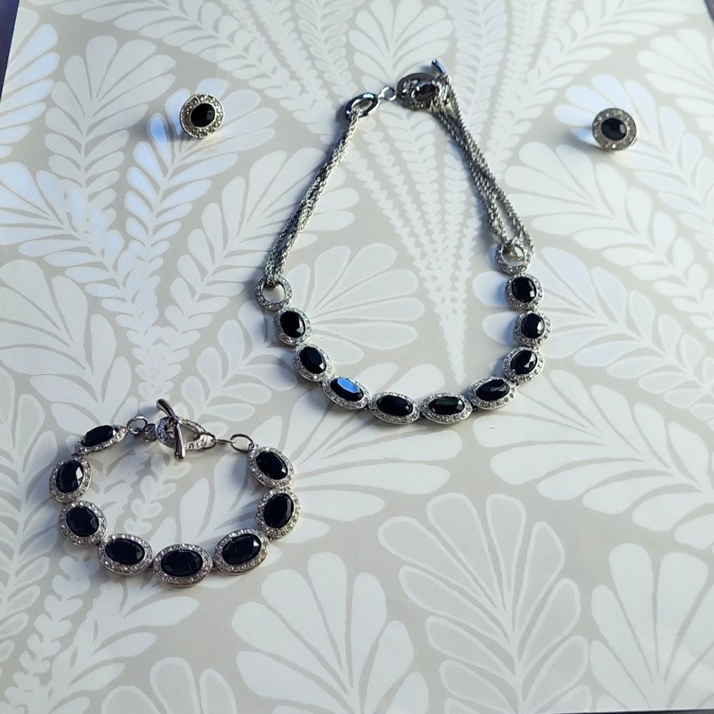 Vintage 50s Monet Necklace, Bracelet & Earring set